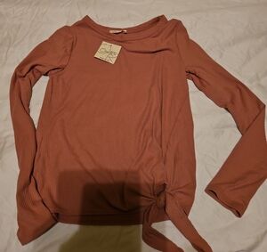 Olivia Rae Rust Long Sleeve Tee